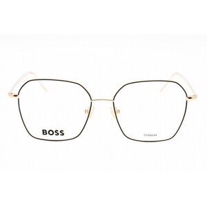 HUGO BOSS HB1398-02M2-54 Women's Eyeglasses Black Gold Frame Demo Lens BRAND NEW
